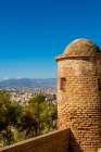 Alcazaba and Castle of Gibralfaro on Mount Malaga above the old town, Malaga, Spain. Art Print